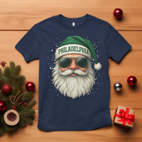 Christmas Philadelphia Fan T Shirt Funny Retro Santa Philly Lovers - Wonder Print Shop