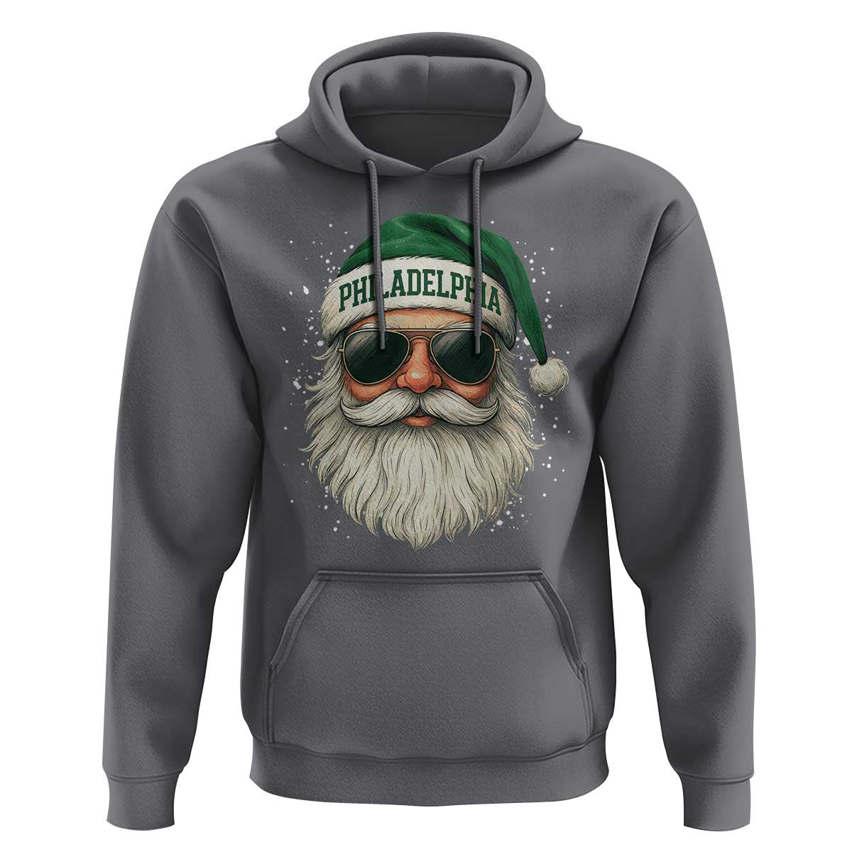Christmas Philadelphia Fan Hoodie Funny Retro Santa Philly Lovers - Wonder Print Shop