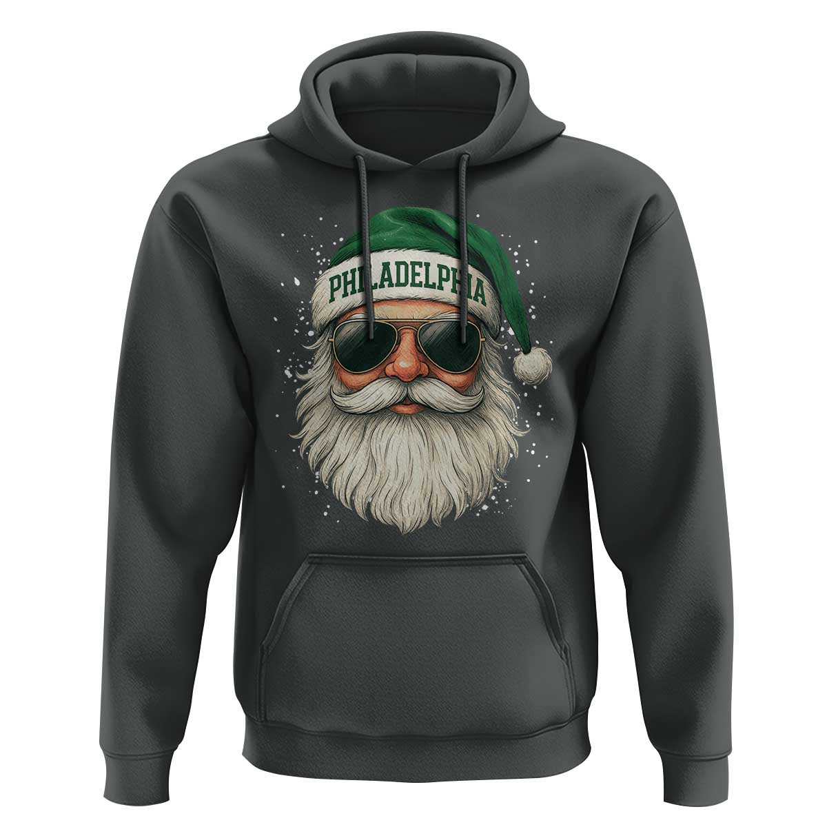 Christmas Philadelphia Fan Hoodie Funny Retro Santa Philly Lovers - Wonder Print Shop