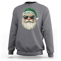 Christmas Philadelphia Fan Sweatshirt Funny Retro Santa Philly Lovers - Wonder Print Shop