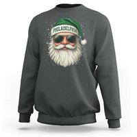 Christmas Philadelphia Fan Sweatshirt Funny Retro Santa Philly Lovers - Wonder Print Shop