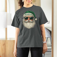 Christmas Philadelphia Fan T Shirt For Women Funny Retro Santa Philly Lovers - Wonder Print Shop