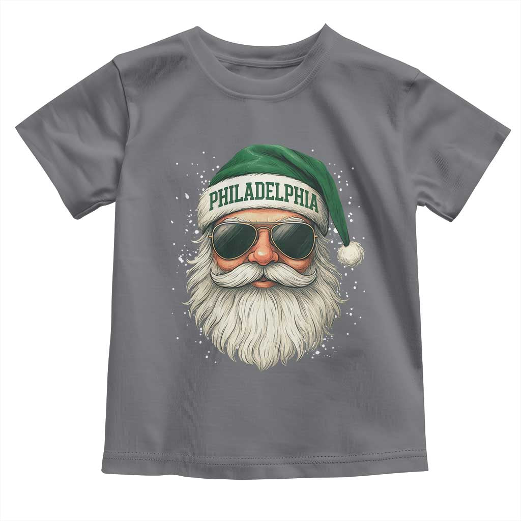 Christmas Philadelphia Fan Toddler T Shirt Funny Retro Santa Philly Lovers - Wonder Print Shop