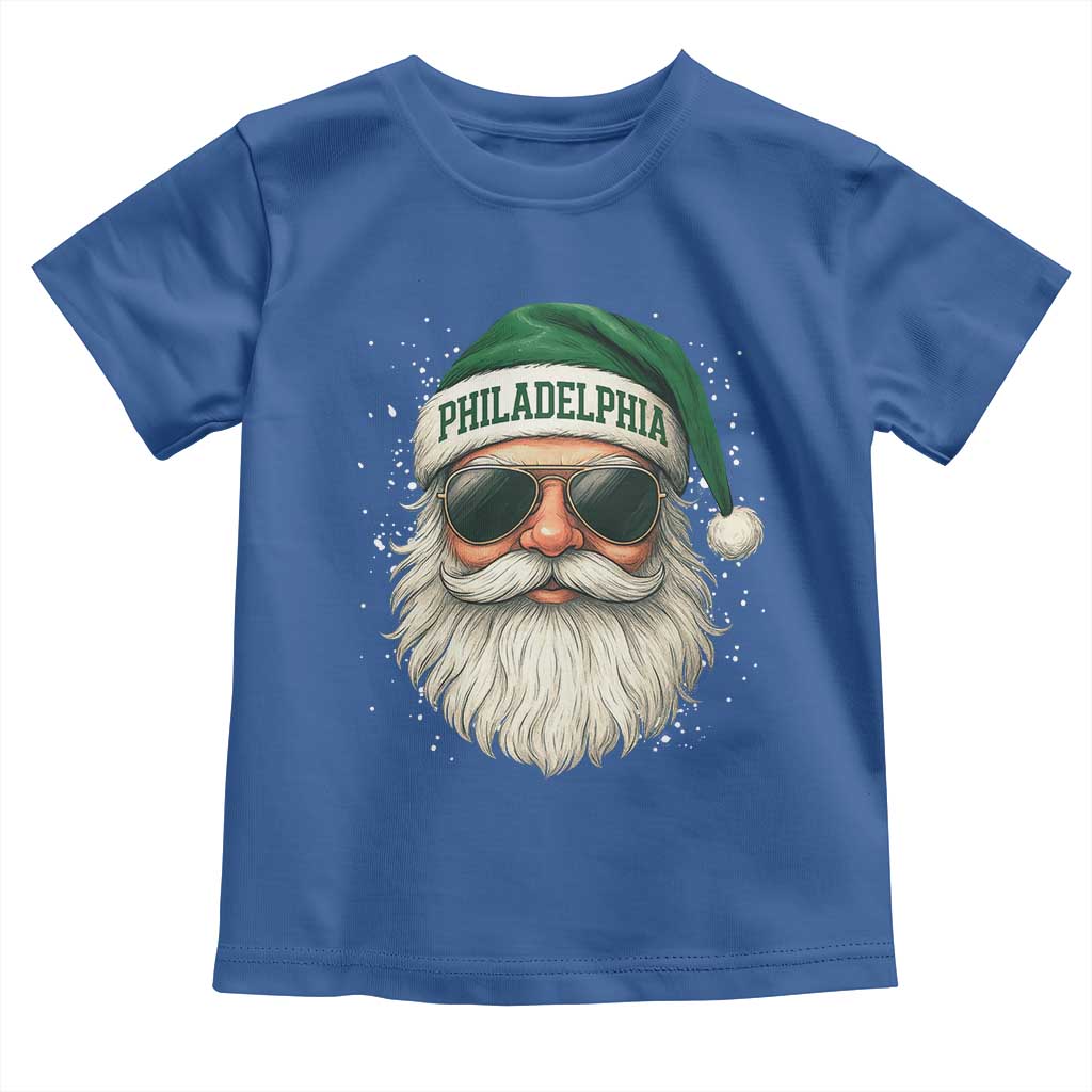 Christmas Philadelphia Fan Toddler T Shirt Funny Retro Santa Philly Lovers - Wonder Print Shop