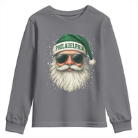 Christmas Philadelphia Fan Youth Sweatshirt Funny Retro Santa Philly Lovers - Wonder Print Shop