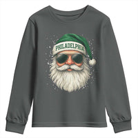 Christmas Philadelphia Fan Youth Sweatshirt Funny Retro Santa Philly Lovers - Wonder Print Shop