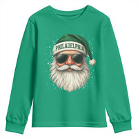 Christmas Philadelphia Fan Youth Sweatshirt Funny Retro Santa Philly Lovers - Wonder Print Shop
