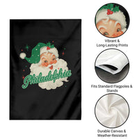 Christmas Philadelphia Football Garden Flag Vintage Santa Philly Lovers - Wonder Print Shop
