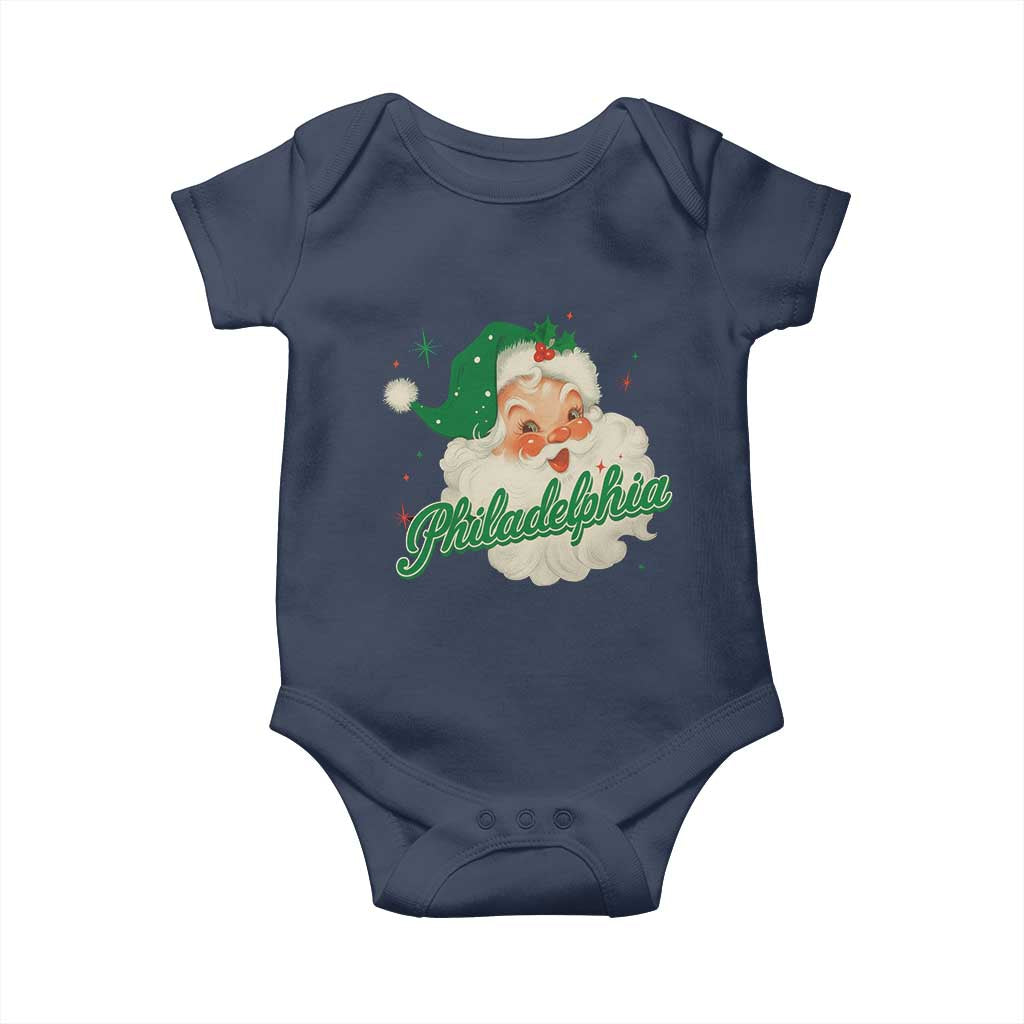 Christmas Philadelphia Football Baby Onesie Vintage Santa Philly Lovers - Wonder Print Shop