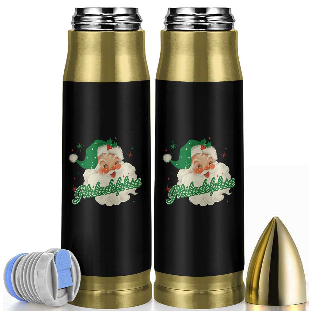 Christmas Philadelphia Football Bullet Tumbler Vintage Santa Philly Lovers - Wonder Print Shop