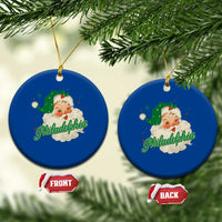 Christmas Philadelphia Football Ceramic Ornament Vintage Santa Philly Lovers - Wonder Print Shop
