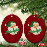 Christmas Philadelphia Football Ceramic Ornament Vintage Santa Philly Lovers - Wonder Print Shop