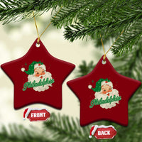 Christmas Philadelphia Football Ceramic Ornament Vintage Santa Philly Lovers - Wonder Print Shop