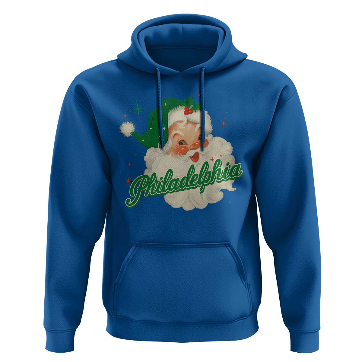 Christmas Philadelphia Football Hoodie Vintage Santa Philly Lovers - Wonder Print Shop