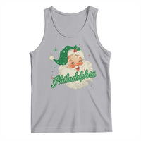 Christmas Philadelphia Football Tank Top Vintage Santa Philly Lovers - Wonder Print Shop