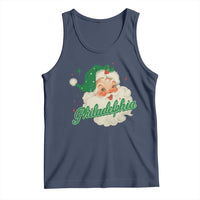 Christmas Philadelphia Football Tank Top Vintage Santa Philly Lovers - Wonder Print Shop