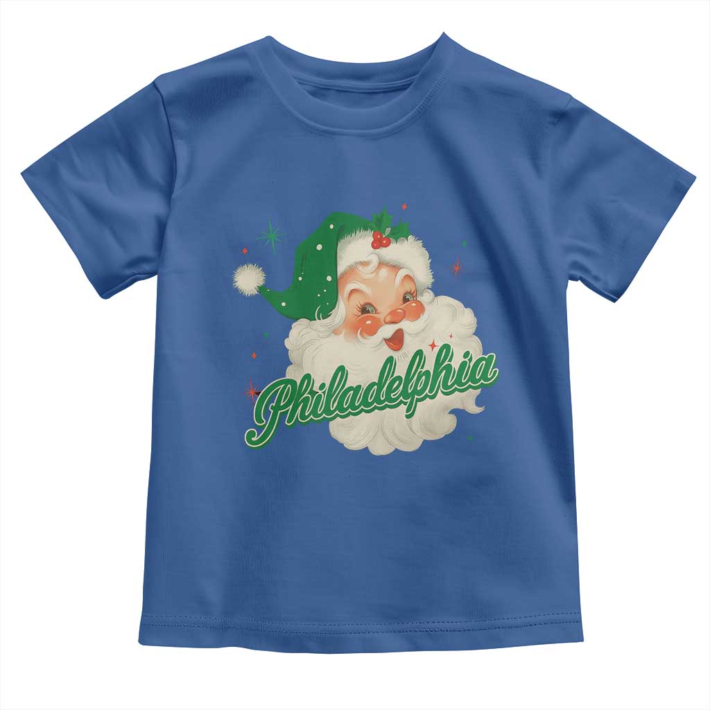 Christmas Philadelphia Football Toddler T Shirt Vintage Santa Philly Lovers - Wonder Print Shop