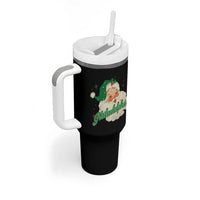 Christmas Philadelphia Football Tumbler With Handle Vintage Santa Philly Lovers - Wonder Print Shop