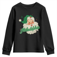 Christmas Philadelphia Football Youth Sweatshirt Vintage Santa Philly Lovers - Wonder Print Shop