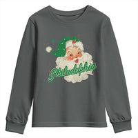 Christmas Philadelphia Football Youth Sweatshirt Vintage Santa Philly Lovers - Wonder Print Shop