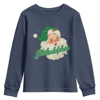 Christmas Philadelphia Football Youth Sweatshirt Vintage Santa Philly Lovers - Wonder Print Shop