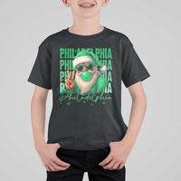 Philadelphia Football Christmas T Shirt For Kid Santa Retro Philly Fan - Wonder Print Shop
