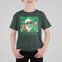 Philadelphia Football Christmas T Shirt For Kid Santa Retro Philly Fan - Wonder Print Shop