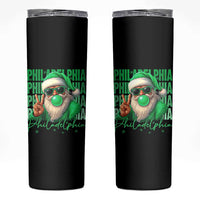 Philadelphia Football Christmas Skinny Tumbler Santa Retro Philly Fan - Wonder Print Shop