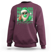 Philadelphia Football Christmas Sweatshirt Santa Retro Philly Fan - Wonder Print Shop