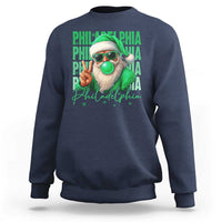 Philadelphia Football Christmas Sweatshirt Santa Retro Philly Fan - Wonder Print Shop