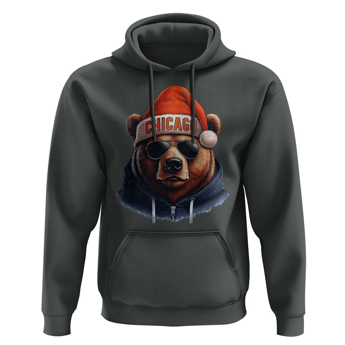 Vintage Chicago Football Christmas Hoodie Trendy Fan Gifts Game Day Apparel Bears Fan Gear - Wonder Print Shop