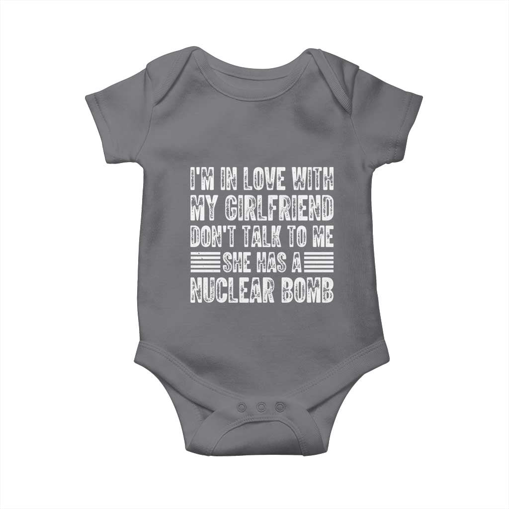 I'm In Love With My Girlfriend Baby Onesie Don't Talk to Me - Wonder Print Shop