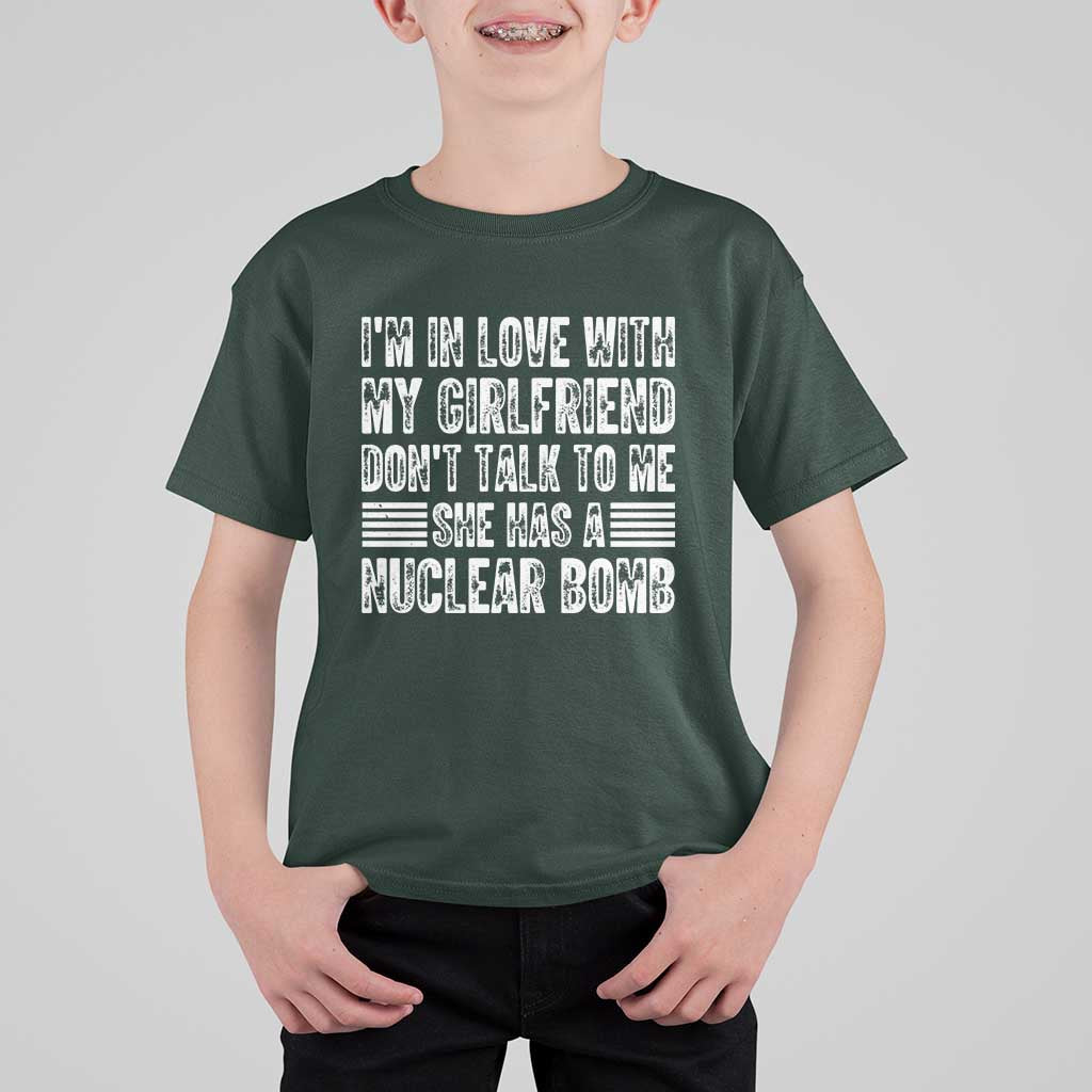 I'm In Love With My Girlfriend T Shirt For Kid Don't Talk to Me - Wonder Print Shop
