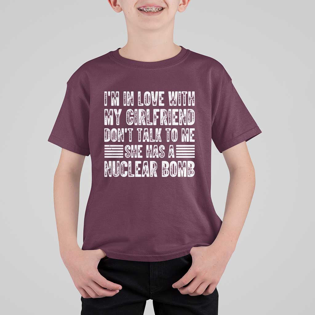 I'm In Love With My Girlfriend T Shirt For Kid Don't Talk to Me - Wonder Print Shop