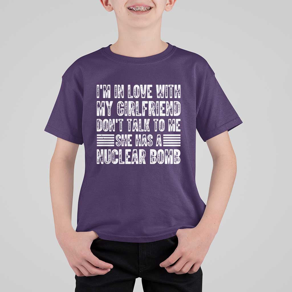 I'm In Love With My Girlfriend T Shirt For Kid Don't Talk to Me - Wonder Print Shop