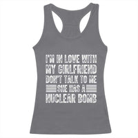I'm In Love With My Girlfriend Racerback Tank Top Don't Talk to Me - Wonder Print Shop