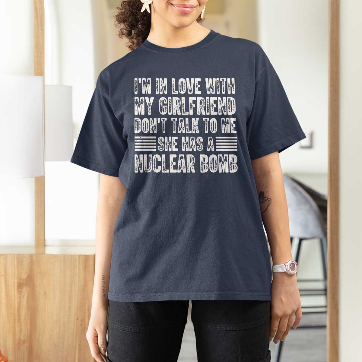 I'm In Love With My Girlfriend T Shirt For Women Don't Talk to Me - Wonder Print Shop