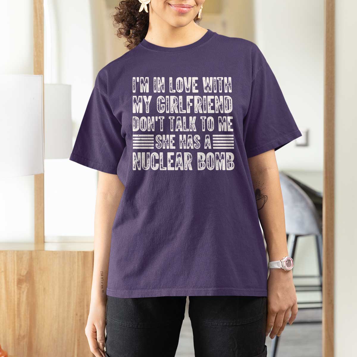 I'm In Love With My Girlfriend T Shirt For Women Don't Talk to Me - Wonder Print Shop