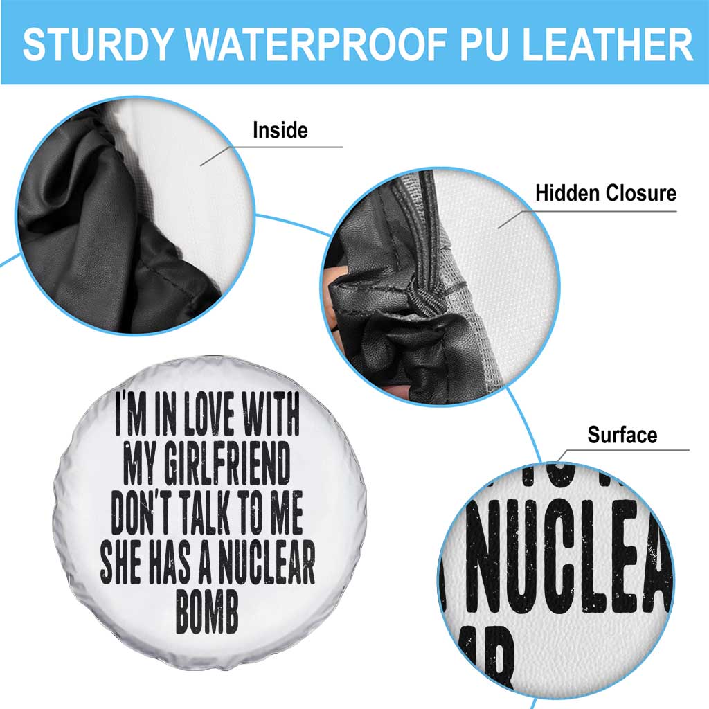 I'm In Love With My Girlfriend Don't Talk To Me Spare Tire Cover Funny Relationship Boyfriend Gifts - Wonder Print Shop