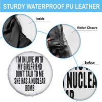 I'm In Love With My Girlfriend Don't Talk To Me Spare Tire Cover Funny Relationship Boyfriend Gifts - Wonder Print Shop