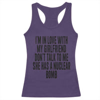 I'm In Love With My Girlfriend Don't Talk To Me Racerback Tank Top Funny Relationship Boyfriend Gifts - Wonder Print Shop