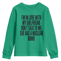 I'm In Love With My Girlfriend Don't Talk To Me Youth Sweatshirt Funny Relationship Boyfriend Gifts - Wonder Print Shop