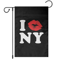 I Love NY Garden Flag Sexy Lips Red Lipstick Kiss New York Lover Travel Gift - Wonder Print Shop