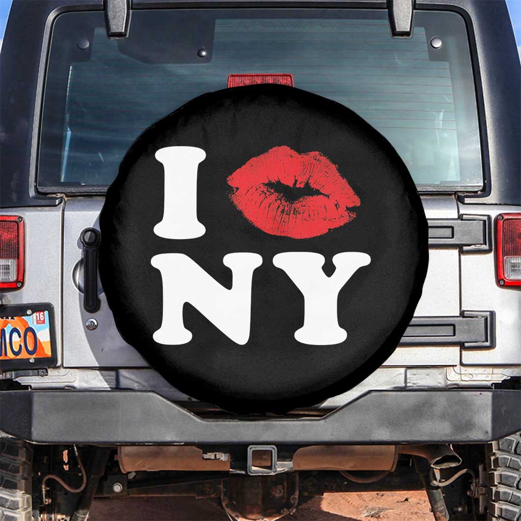 I Love NY Spare Tire Cover Sexy Lips Red Lipstick Kiss New York Lover Travel Gift - Wonder Print Shop
