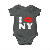 I Love NY Baby Onesie Sexy Lips Red Lipstick Kiss New York Lover Travel Gift - Wonder Print Shop