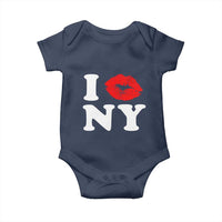 I Love NY Baby Onesie Sexy Lips Red Lipstick Kiss New York Lover Travel Gift - Wonder Print Shop