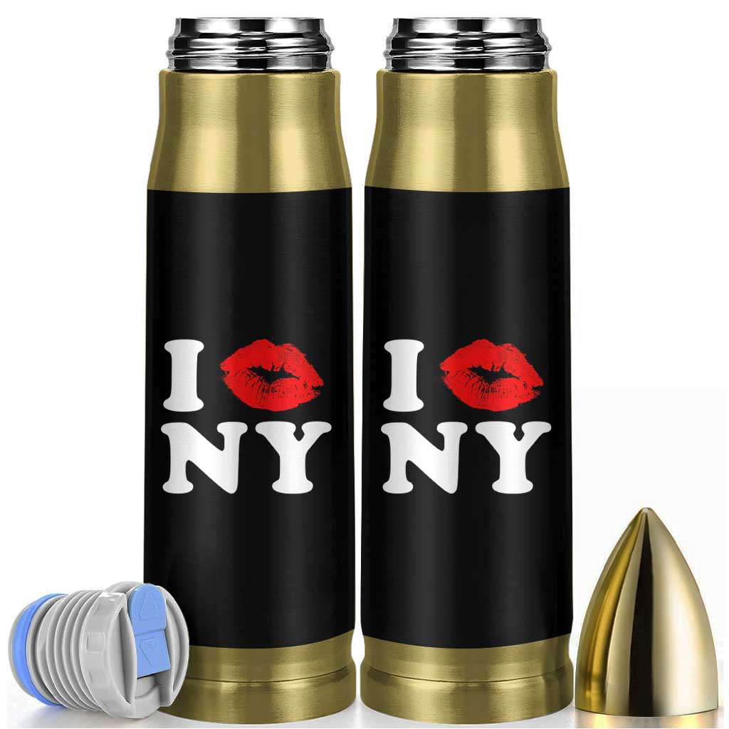 I Love NY Bullet Tumbler Sexy Lips Red Lipstick Kiss New York Lover Travel Gift - Wonder Print Shop