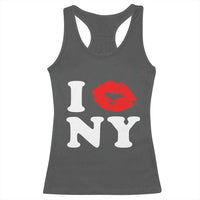 I Love NY Racerback Tank Top Sexy Lips Red Lipstick Kiss New York Lover Travel Gift - Wonder Print Shop