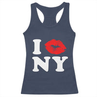I Love NY Racerback Tank Top Sexy Lips Red Lipstick Kiss New York Lover Travel Gift - Wonder Print Shop