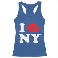 I Love NY Racerback Tank Top Sexy Lips Red Lipstick Kiss New York Lover Travel Gift - Wonder Print Shop